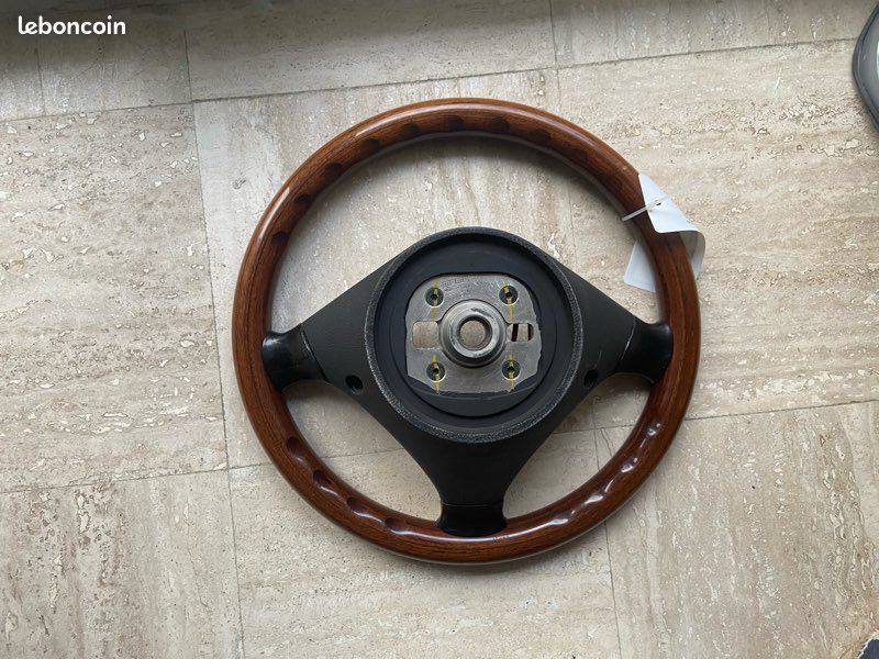 Volant Bois Pour Alfa Romeo - Noir, Diamètre 350 Mm, Araignée Bois 1983-1989 - Occasion