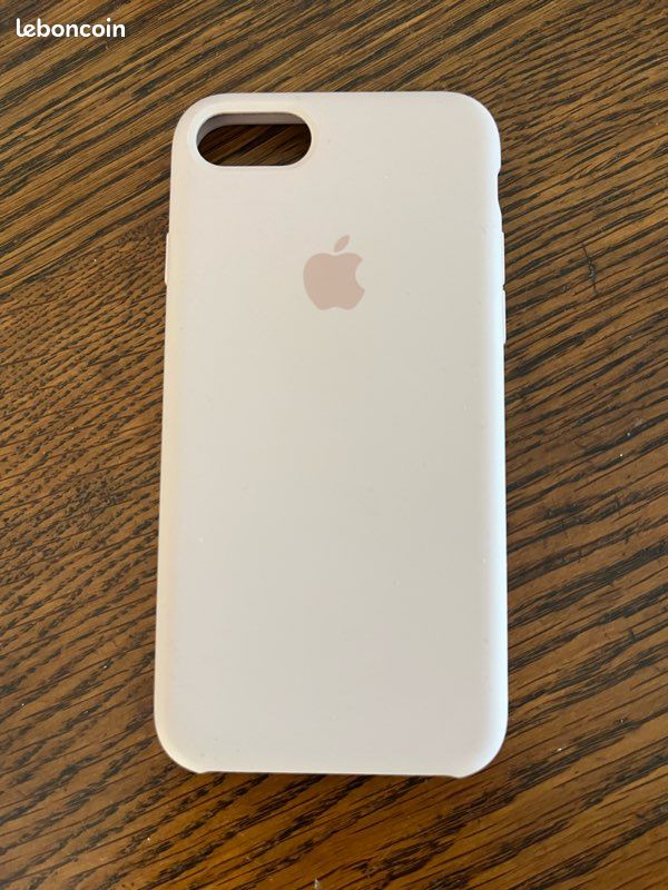Coque silicone iPhone SE - Rose craie (image 5)