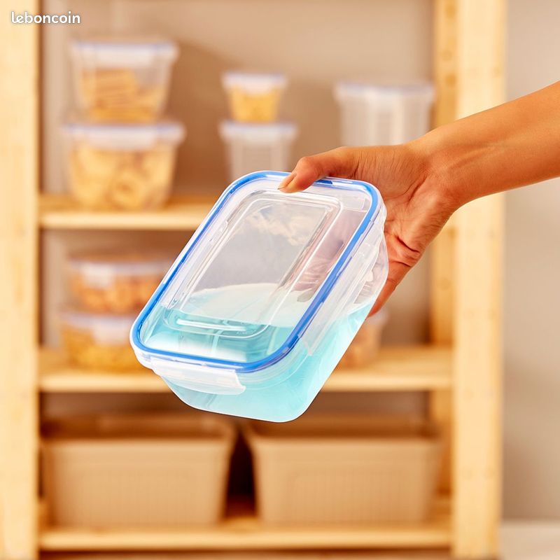Czemo Set 48 Pièces Boîtes Hermétiques Alimentaires Sans BPA – 24 Boîtes + 24 Couvercles – Empilables Micro-ondes Congélateur