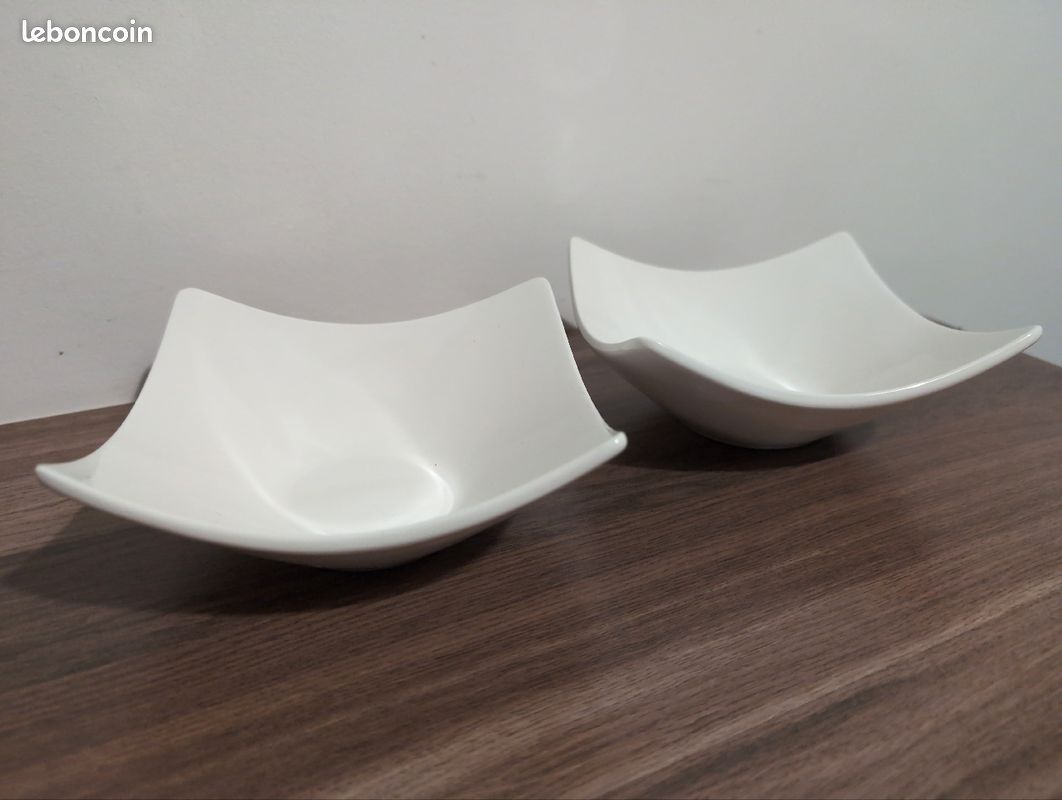 Lot de 2 ramequins blancs (image 1)