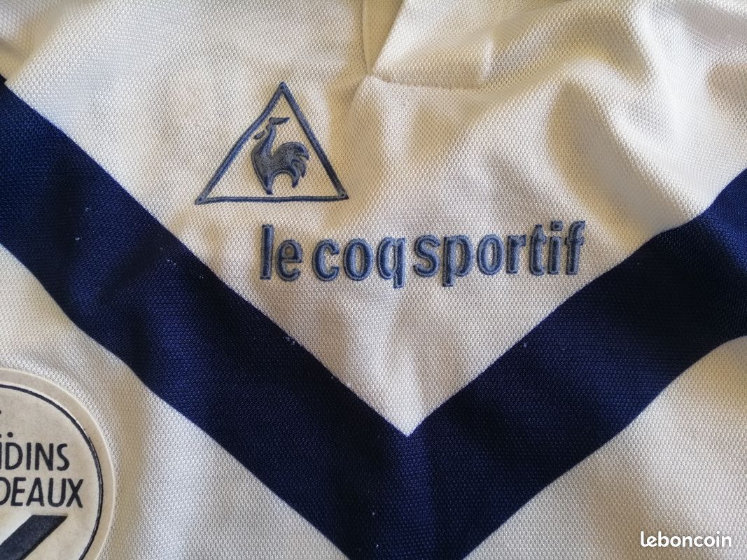 Maillot Vintage Girondins De Bordeaux 1997 - Le Coq Sportif - Taille Enfant 8-10 Ans