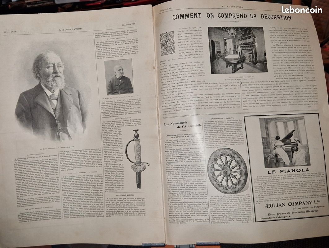 Ancien Calendrier Illustré 1904 - Ouverture De La Chasse - France Vintage