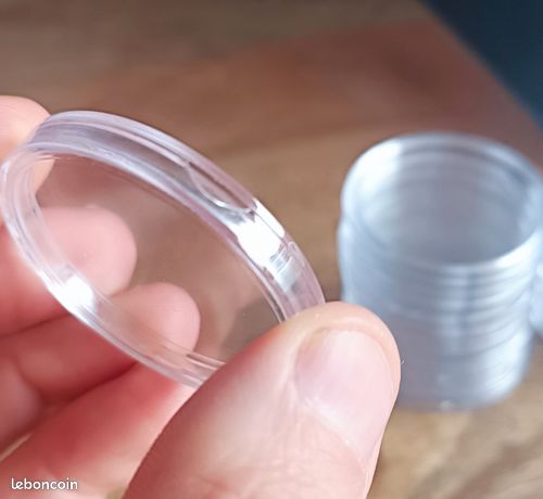 20 capsules de protection pour pièces de monnaie Française Hercules en 50Francs argent - Collection