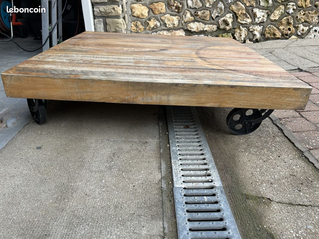 Table basse style industriel (image 3)