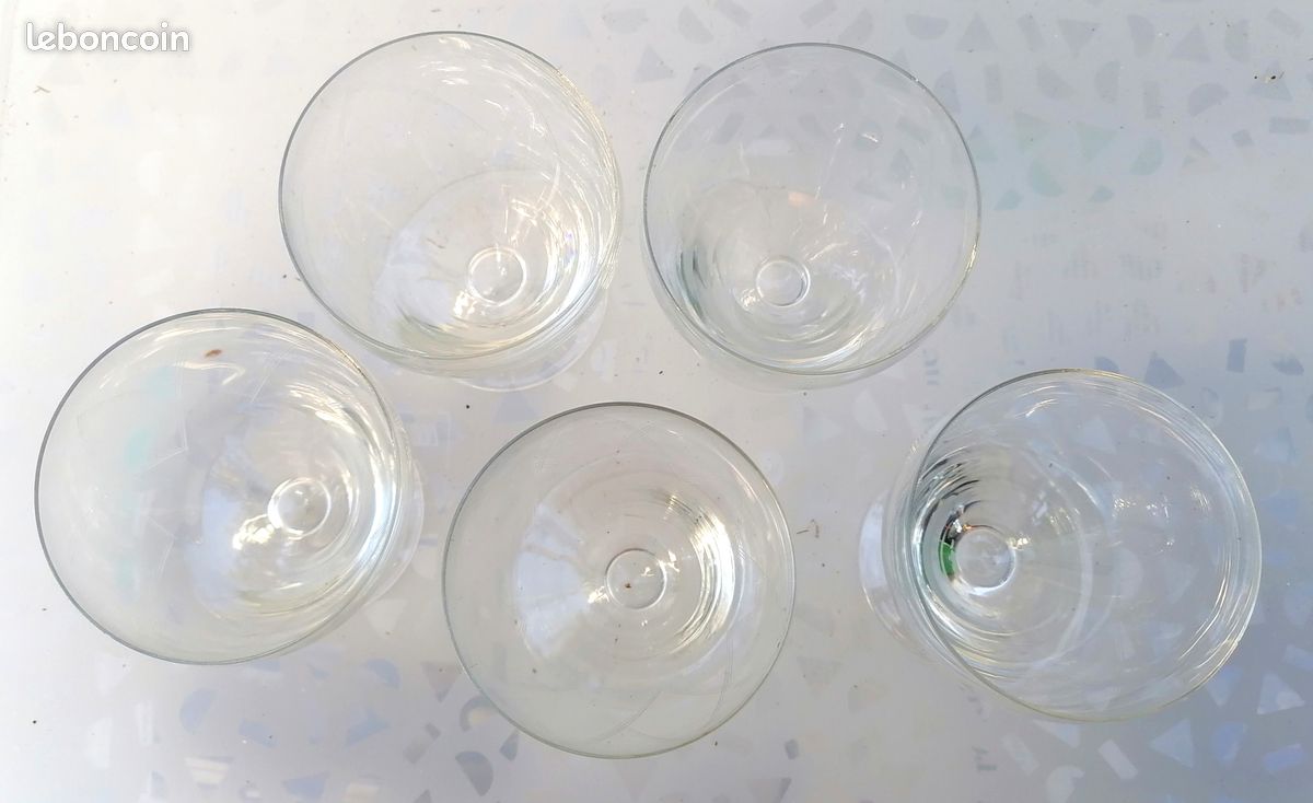 Lot de 5 verres à sorbet état neuf (image 2)