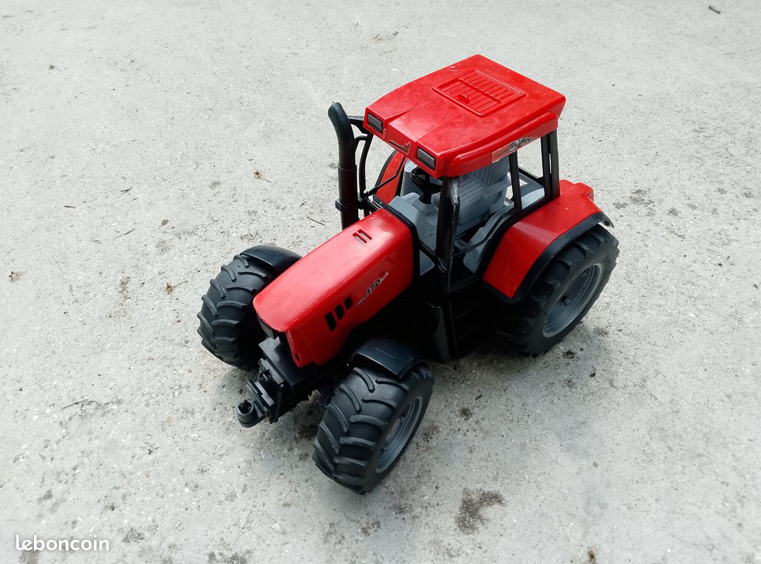 Tracteur Jouet Bruder CASE CVX 170 - Modèle Réduit En Plastique Rouge, Occasion Très Bon état