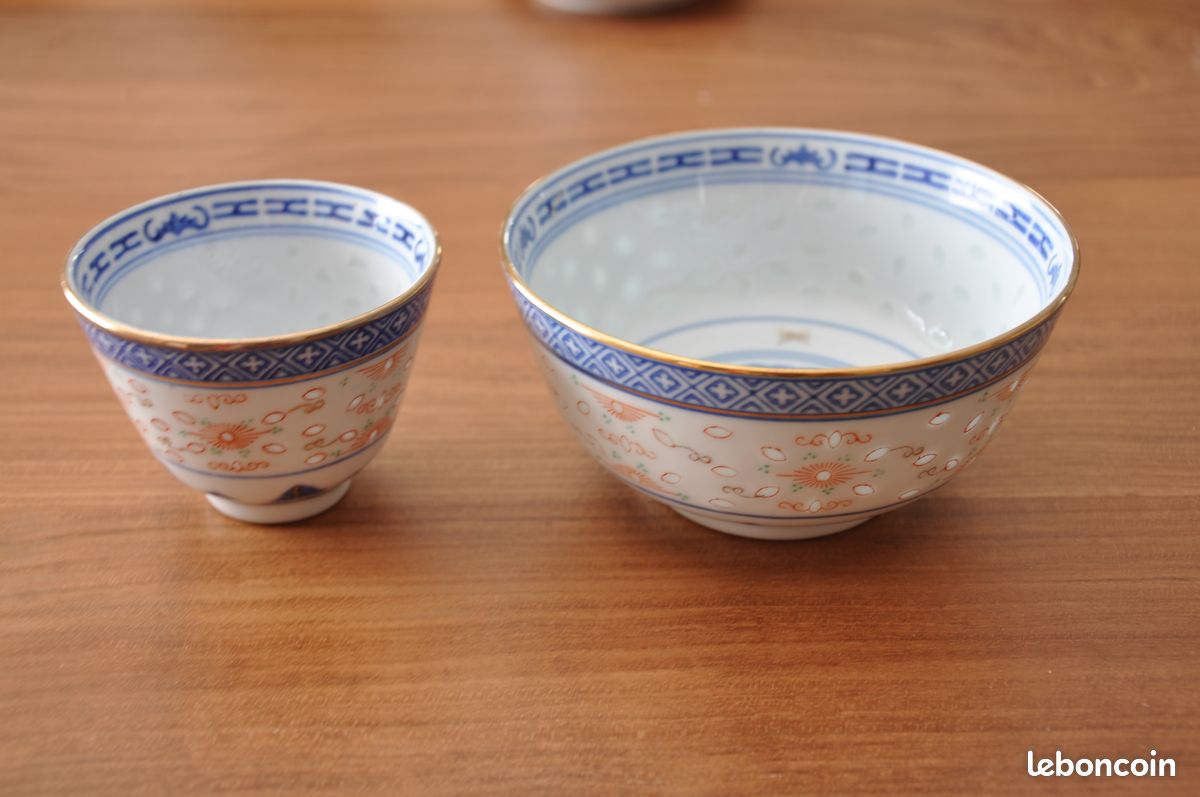 Bols - asiatiques - chinois 1 grand 1 petit (image 1)