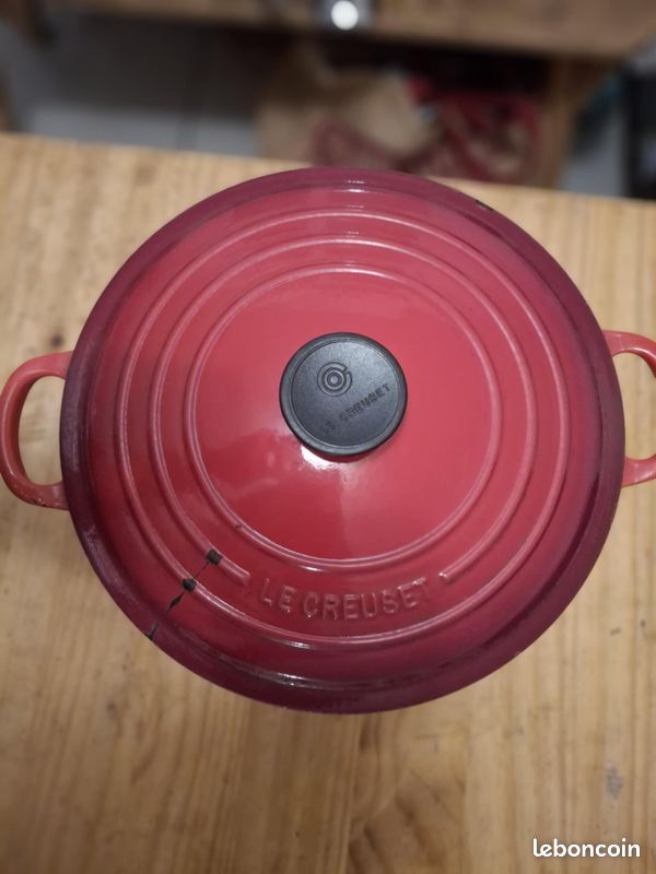 Cocotte En Fonte émaillée OVERMONT 26cm (5.2L) Rouge Brique, Antiadhésive