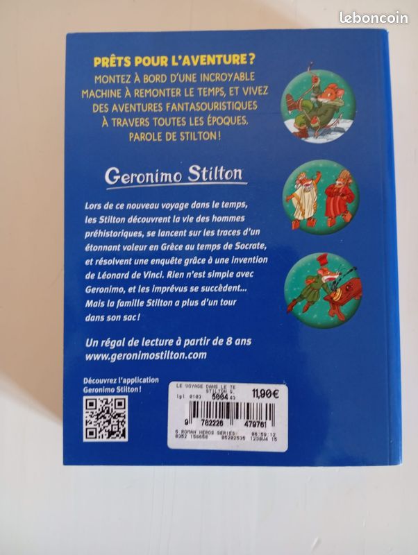 Lot de 2 livres Les voyages dans le temps de Géronimo Stilton, volume 2 et 3 (image 7)