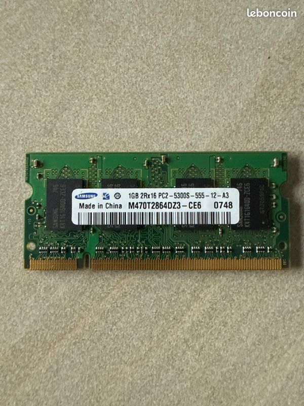 Mémoire RAM 1GB Samsung (image 1)