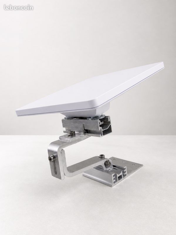 Support Starlink Mini toiture tuile canal – aluminium réglable fixation robuste (image 1)