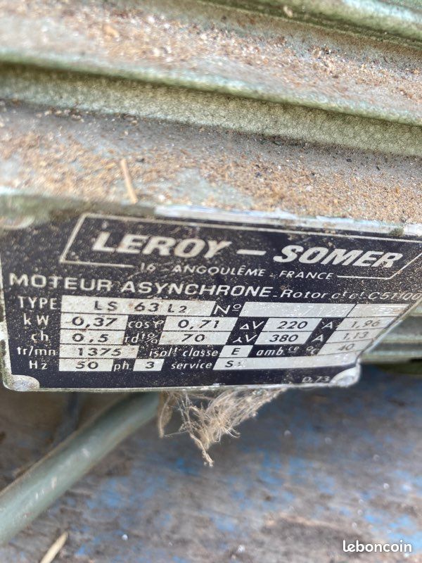 Moteur asynchrone Leroy-Somer (image 4)