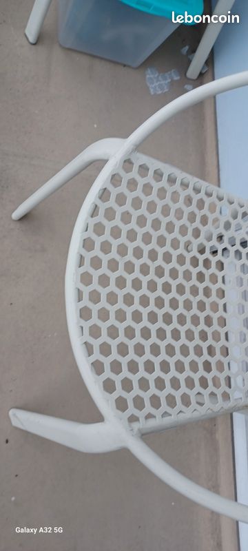 Chaise metal beige (image 4)