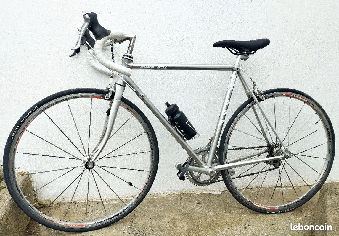 Vélo De Course Homme Vitus – Cadre Alu, Roues 650, 16 Vitesses – Jaune Flash – Très Bon état