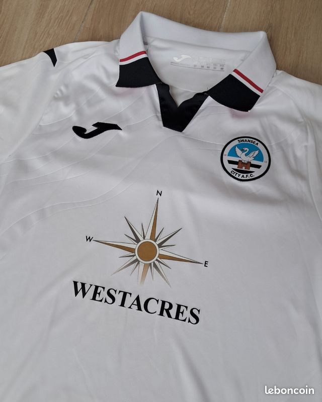 Maillot Domicile Swansea City 2022/23 - Joma Blanc, Taille S, Occasion