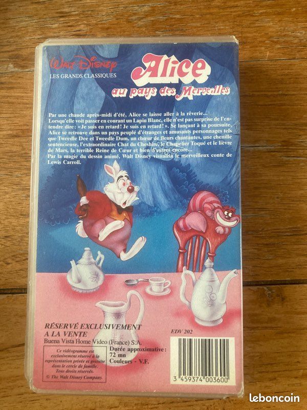 Alice au pays des Merveilles VHS 0036/22 (image 2)