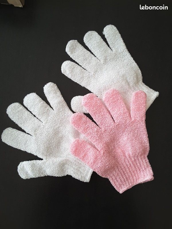 Lot 3 gants exfoliants (image 1)
