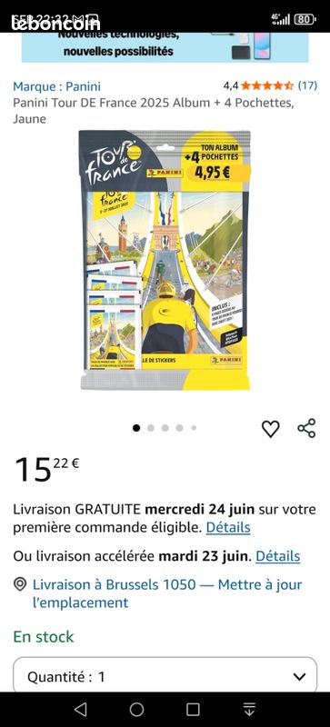 Panini Tour de France 2025 - Doosje met 36 Zakjes Panini Tour de France 2025 - Doosje met 36 Zakjes