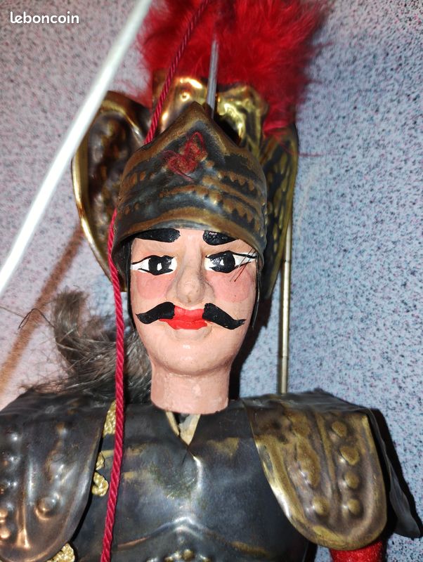 Ancienne marionette Sicilienne, Comte Orlando Paladino, bois
