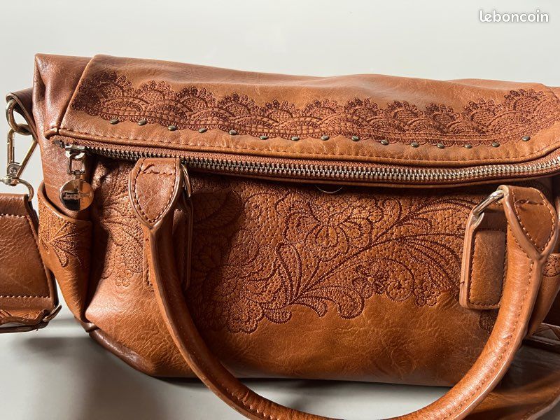 Brown Sac Desigual Marron Sac Modulaire En Cuir Vegan Marron Par