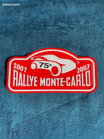 Plaque Métal 75ème Rallye Monte-Carlo 2007 - Neuf - Monaco