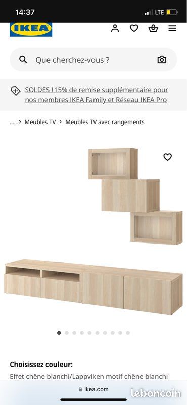 Meuble tv avec accessoires Besta (image 4)