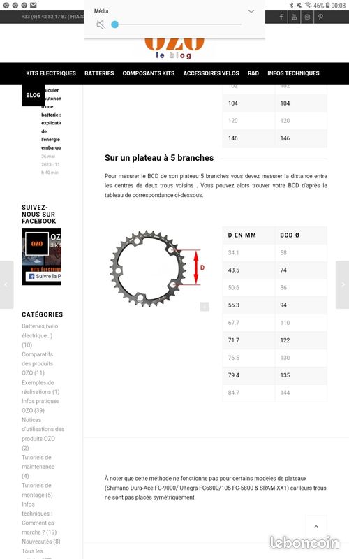 Plateau De Pédalier 130 BCD En Alliage D'aluminium Pour Vélo De Route Vtt 50t