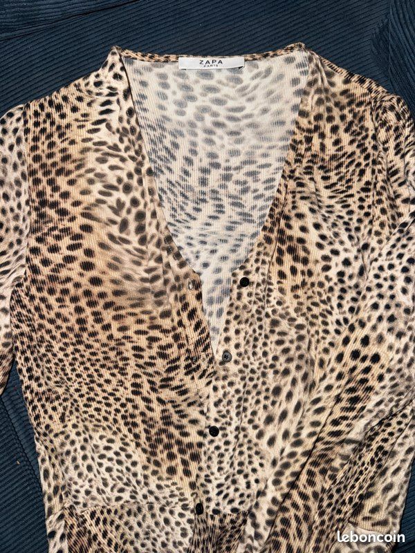 Tee shirt léopard zapa (image 1)