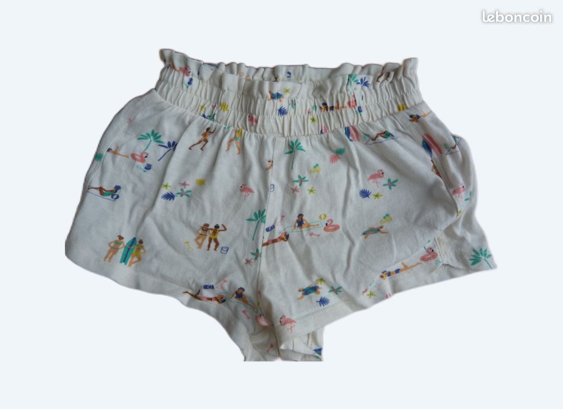 Short fille crème à motifs ans Kiabi Vêtements