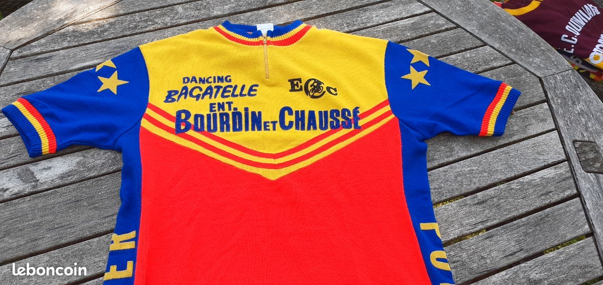 Maillot Cycliste Vintage CRB La Baule Speed L'm - Années 80 - Bretagne - Taille XXXL