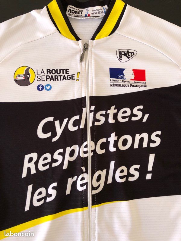 Maillot Cycliste Vintage NORET OCL Bernard De Locminé - Taille 12 Ans - Acrylique