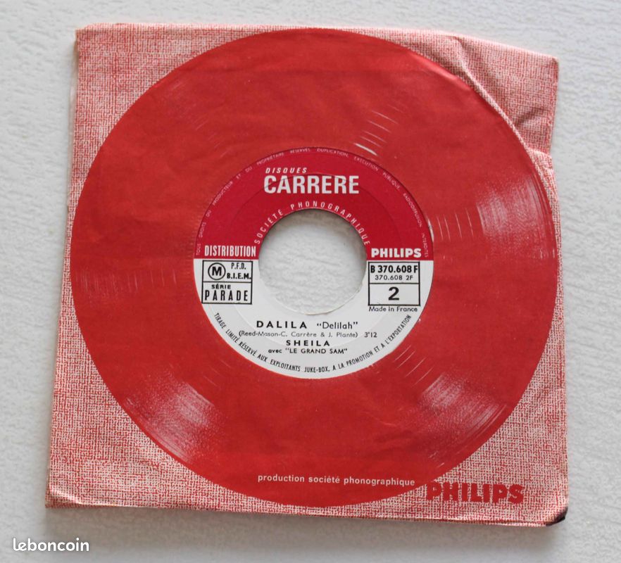 Sheila , quand une fille aime un garçon / Dalila , 45 tours promo juke box (image 2)