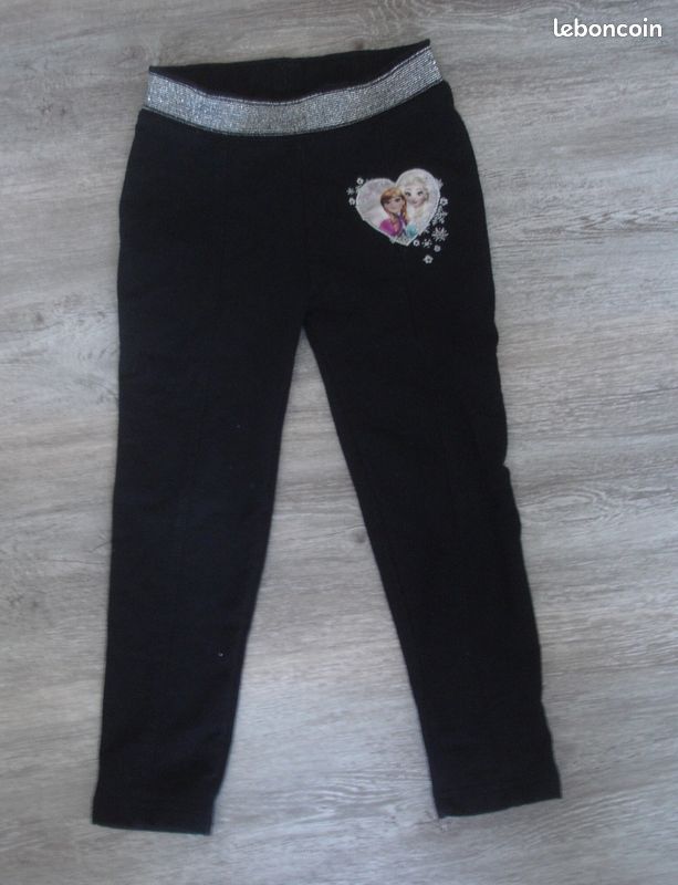 Pantalon legging noir reine des neiges disney ans Vêtements