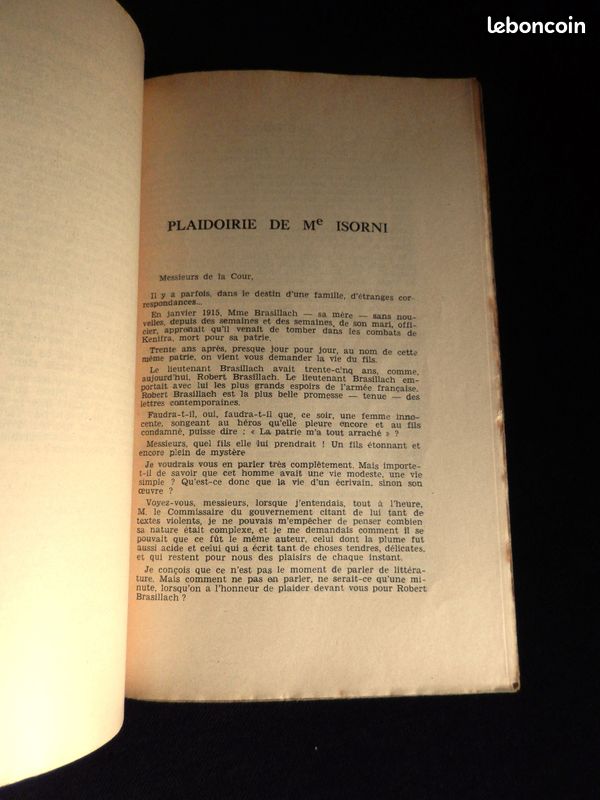 ( Guerre 39/45 WW2 Collaboration Epuration ) Procès PAQUIS BUCARD LUCHAIRE et BRASILLACH 1947 (image 3)