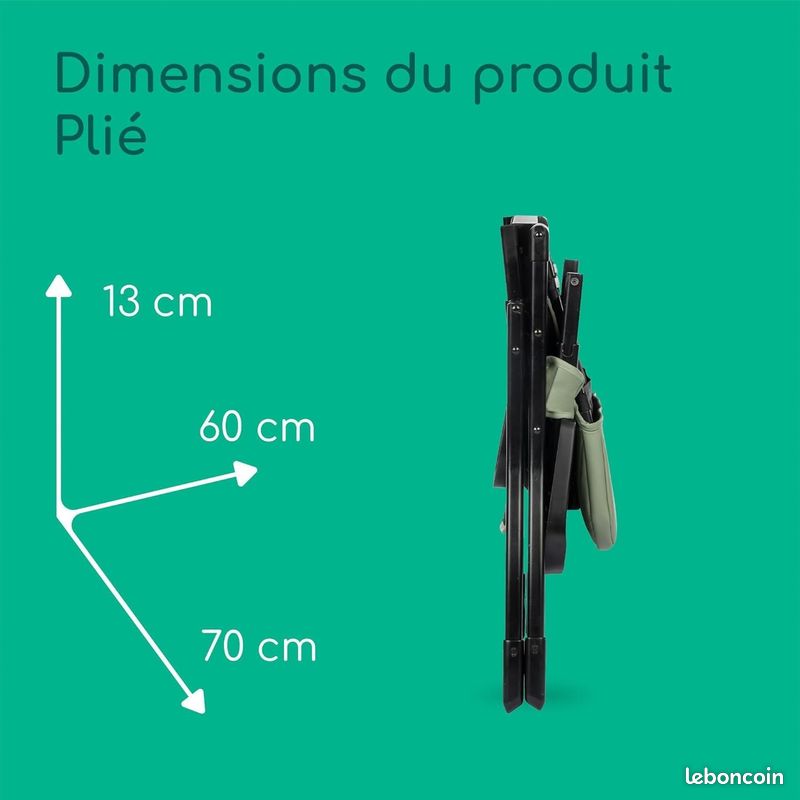 Chaise haute bébé pliable (image 3)