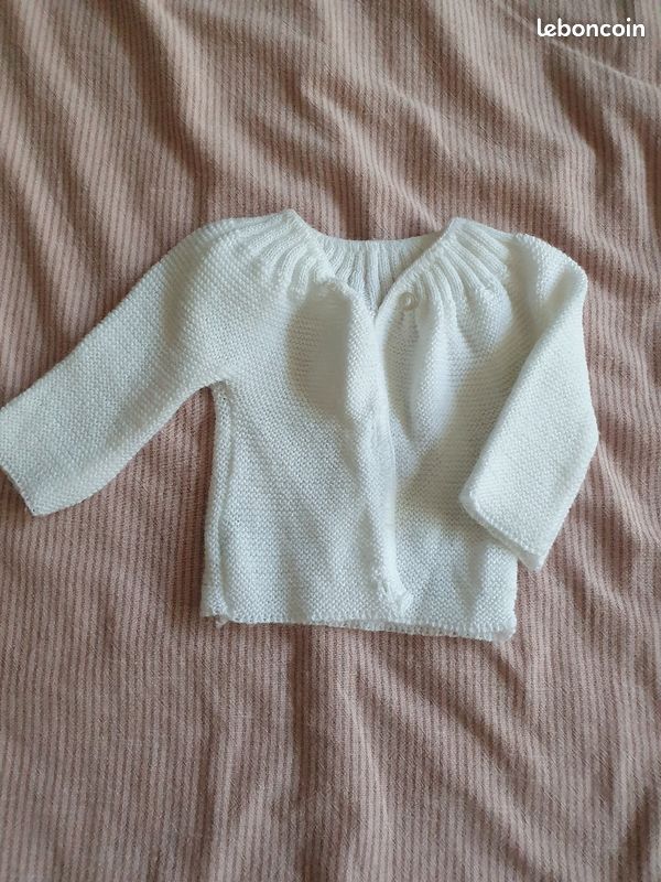 Lot de 2 gilets 0 mois (image 2)