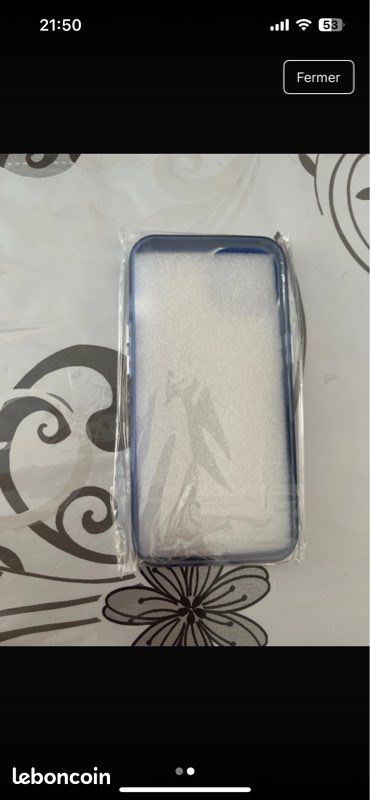 Coque IPhone Stone Island Style Bleu Et Noir – Modèles 13 à 16 Pro, Antichoc