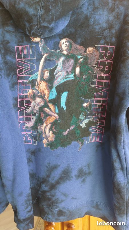 Sweat-shirt à Col Rond PRIMITIVE Apparel - Personnalisé HFLU Vintage - Taille L