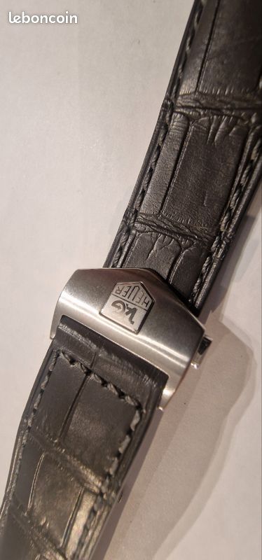 Bracelet Montre En Crocodile 22mm Avec Boucle Déployante - Neuf Avec étiquettes, Unisexe