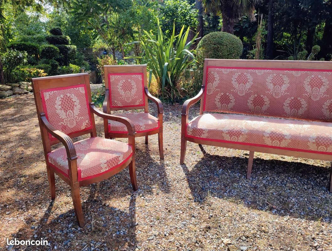 Élégant salon ancien style Louis Philippe - XIXème (image 2)