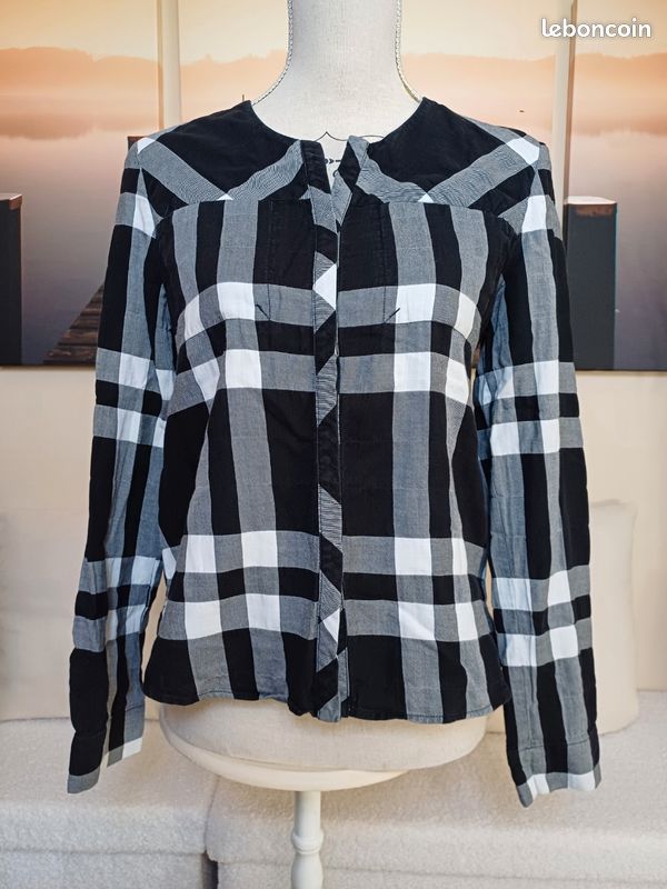 Chemise Comptoir Des Cotonniers - Taille 36, Couleur Bleu, Occasion Très Bon état