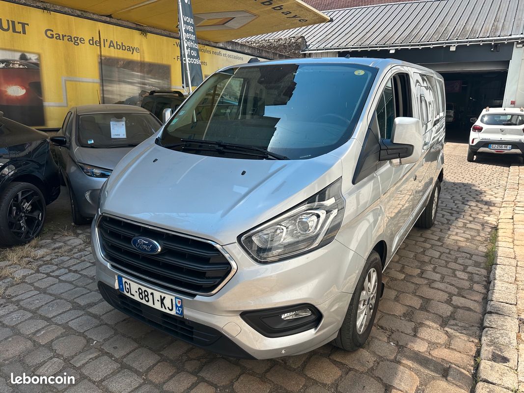 Ford transit custom limited cabine approfondie 5 places l1h1 2.0 dci ecoblue 130 cv boite automatique tva (image 1)