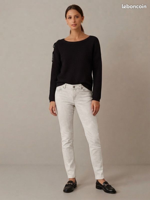 ▪️Jean slim sculpt up effet marbré IKKS * Taille 40 (image 1)