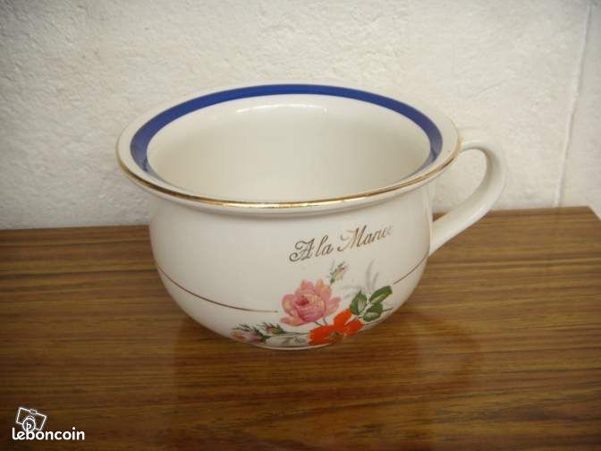 Pot a la mariée en faience vintage (image 2)