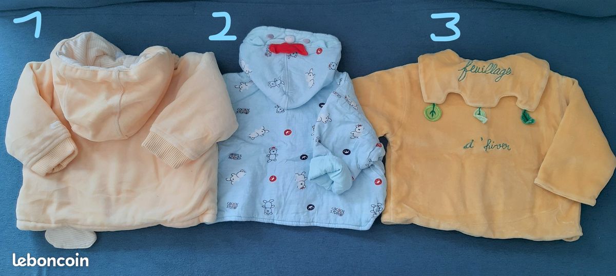 Vestes chaudes bébé (3 et 6 mois) (image 2)