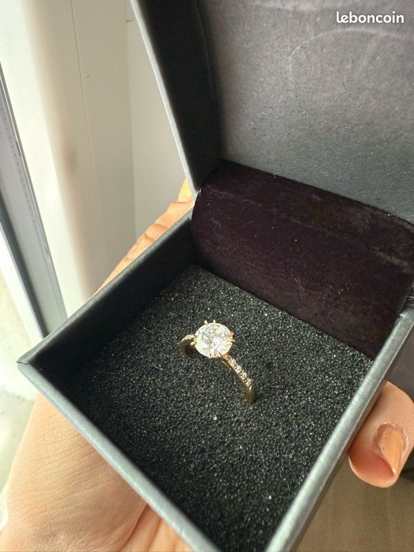 Bague solitaire Or Cleor Montres Bijoux