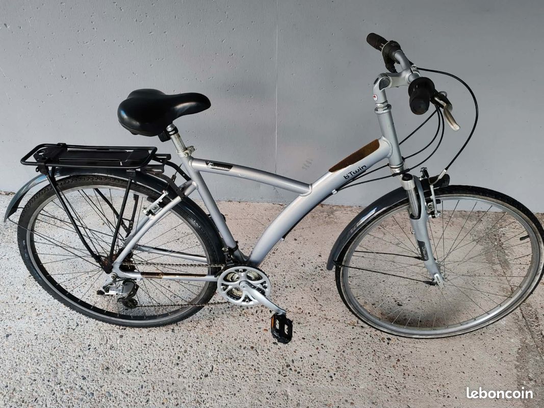 Vélo VTC Femme B'twin Gris 21 Vitesses - Très Bon état