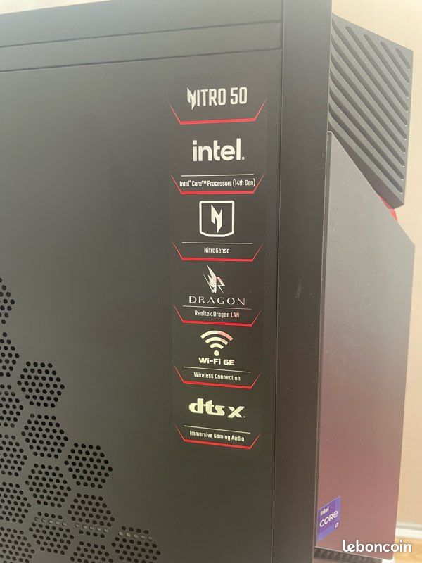 PC Gaming Acer Nitro 50 (2024) - Intel i7 14e Gen - RTX 4060 - 32Go RAM (image 2)