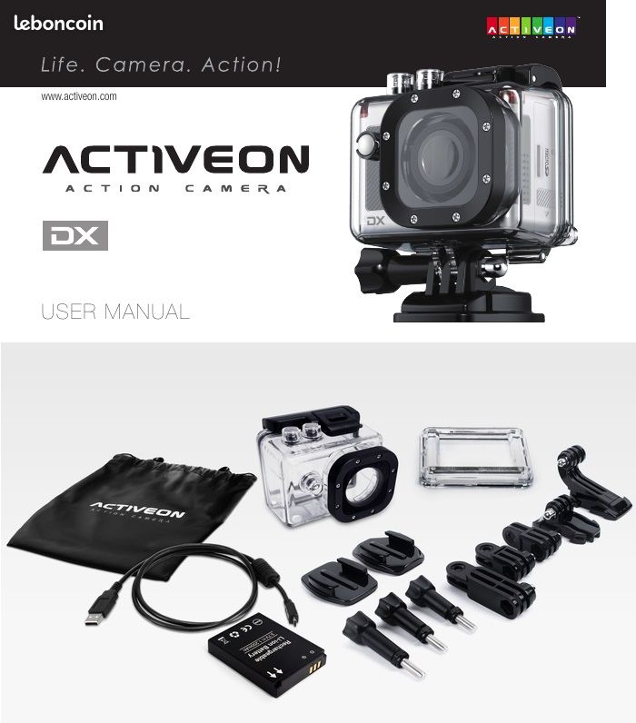 📸 Caméra Sport Activeon DX – Neuve (image 2)