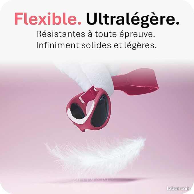 Lunettes De Soleil Bébé Mausito - 100% UV400, Catégorie 3 - Sans BPA, Souples - Pour 0-18 Mois